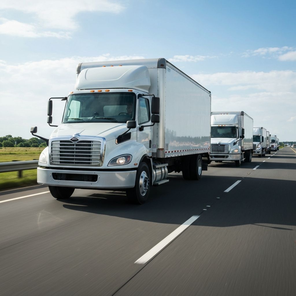 UNN Movers modern truck fleet on the highway
