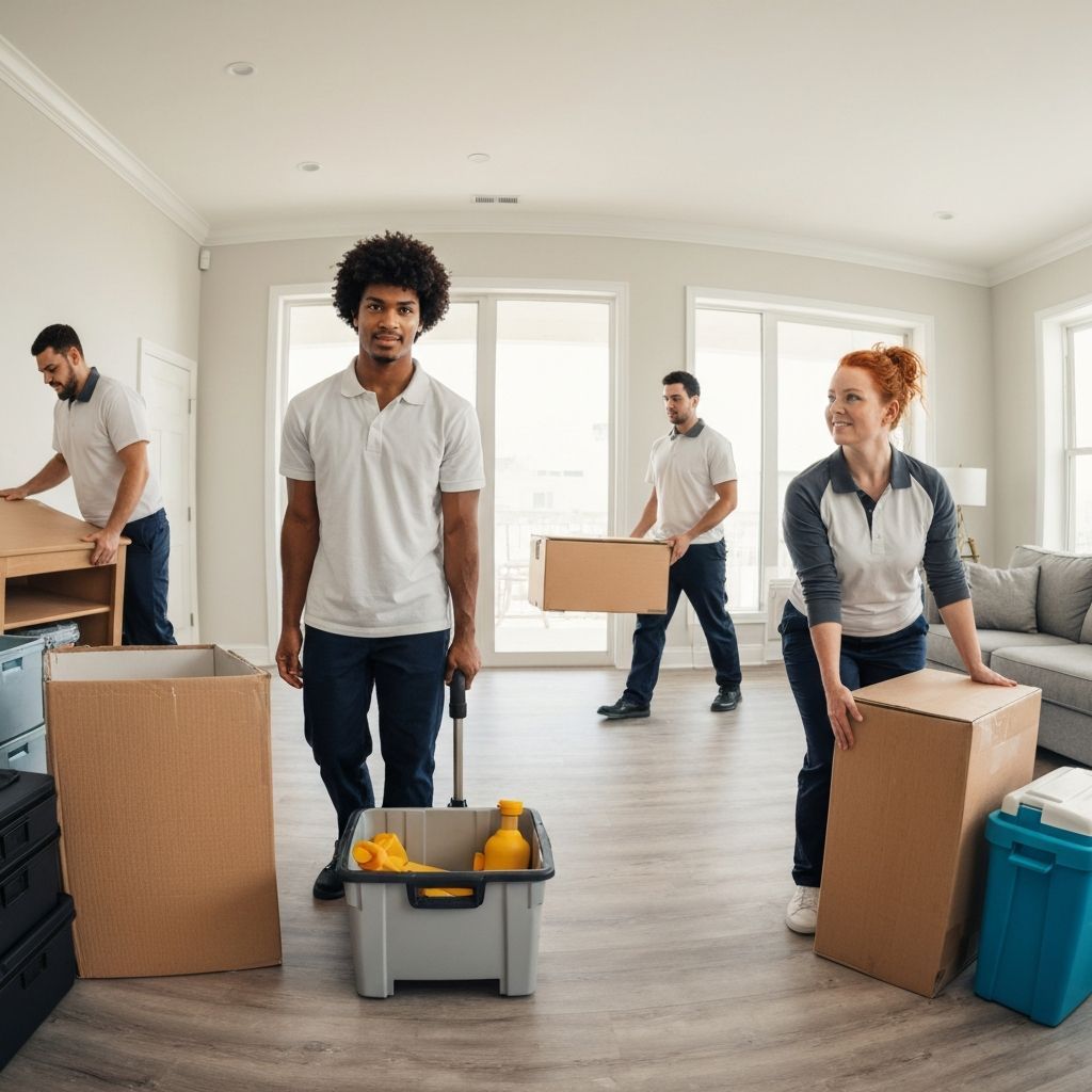 The UNN Movers crew working together on a job